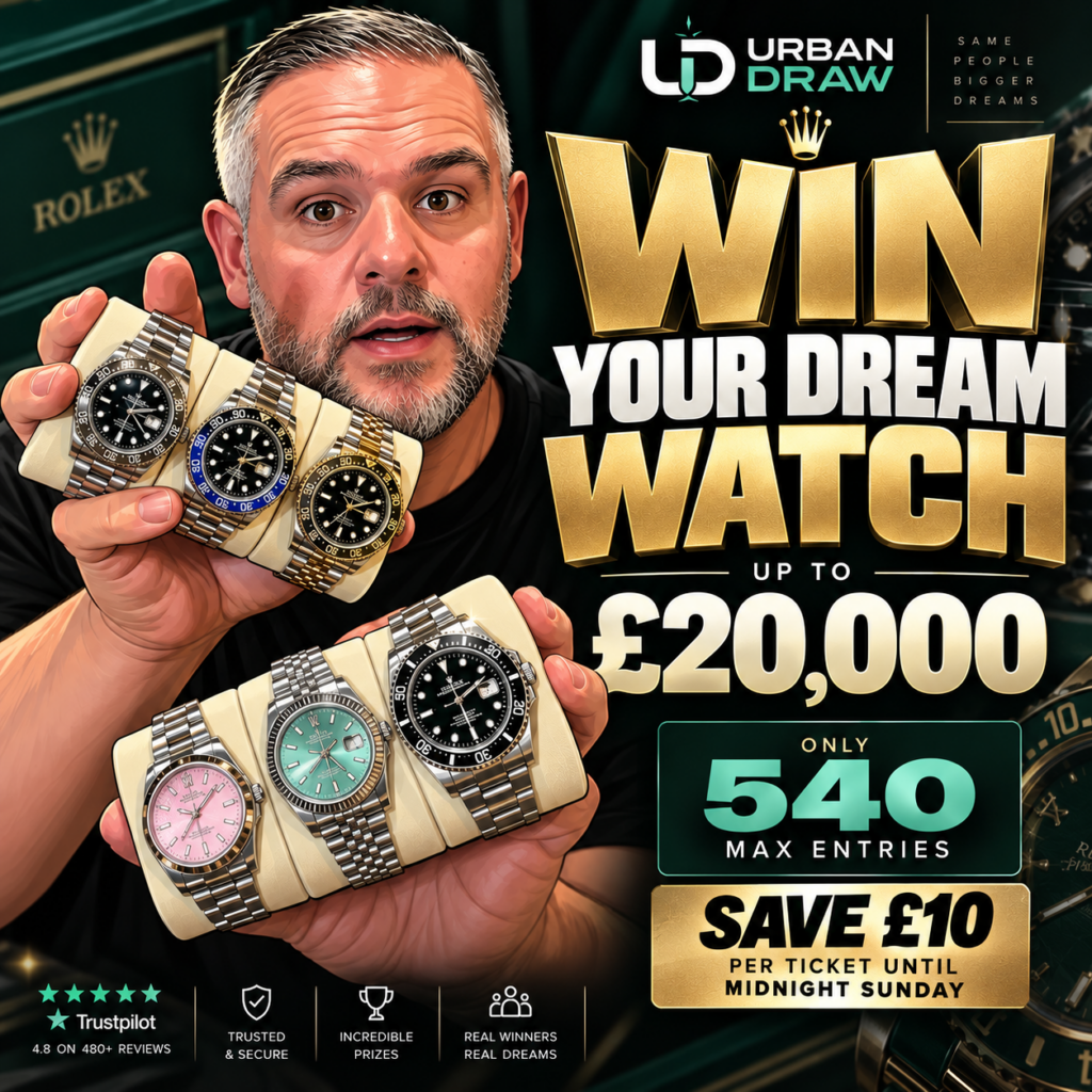 ⚡FLASH MINI DRAW TONOGHT⚡ CHOOSE ANY WATCH UP TO £20,000!!