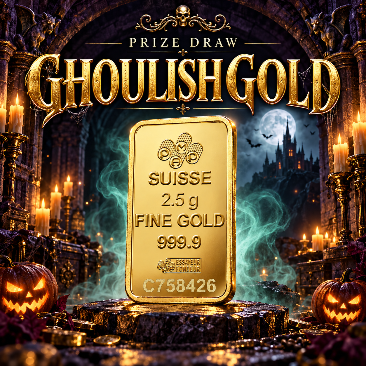 2.5g SOLID GOLD BAR ONLY 240 TICKETS · £2.50